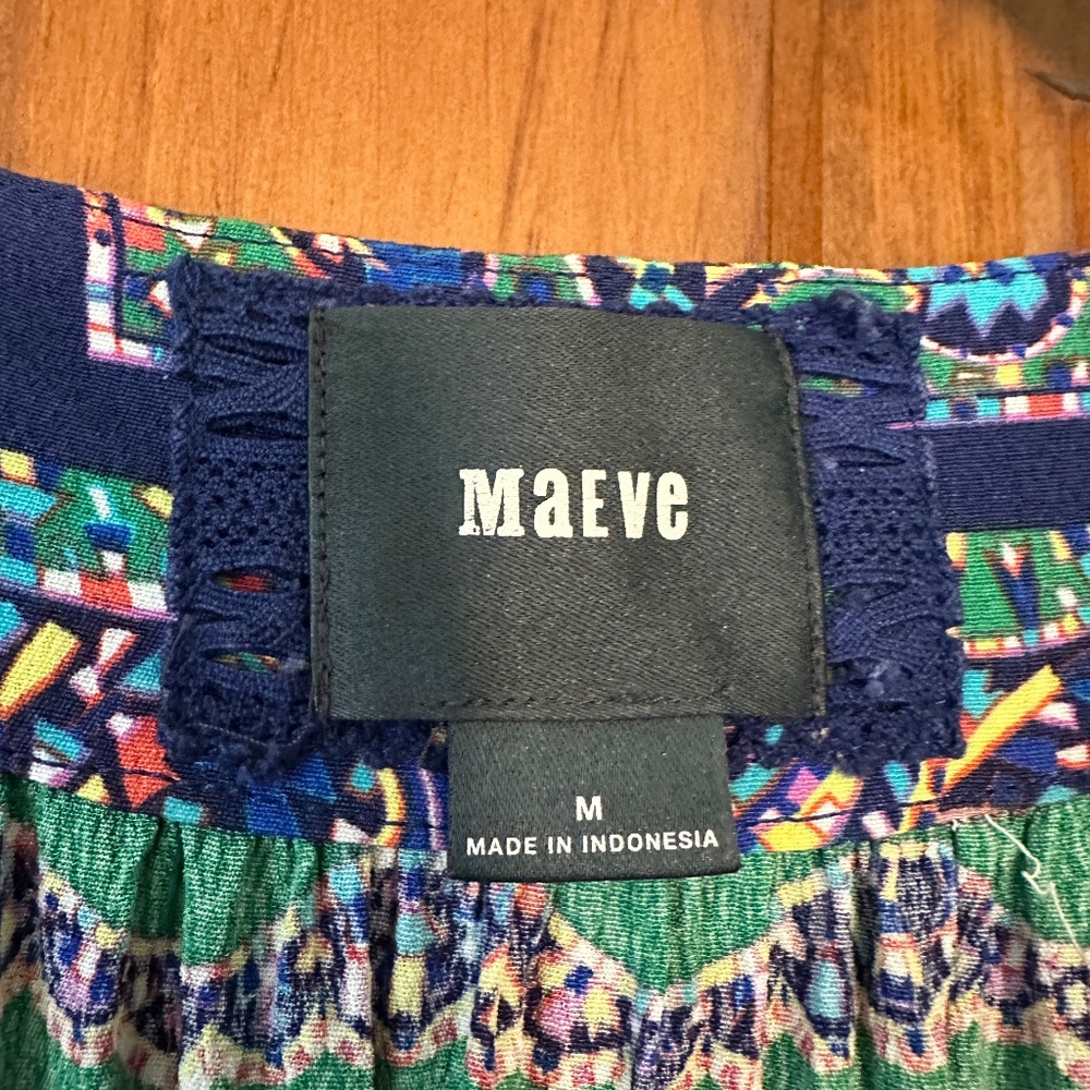 Anthropologie Maeve Monaco Dress in Blue Multicolor size M - Picture 10 of 10